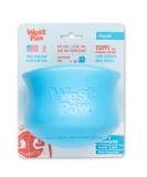 West Paw Zogoflex Toppl Kurzli - Interactive Dog Puzzle Toy for Moderate Chewers - Dispenser for Treats & Dry Food - XL Aqua Blue - Buy Online on GoSupps.com