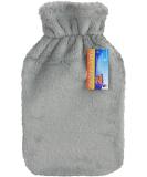Hot Water Bottle Cover Only 2L Premium Cover (Pouch Style Grey) - Buy Online on GoSupps.com