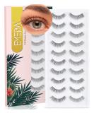 Buy EMEDA 3D False Eyelashes 10 Pairs of Handmade Natural Look Eyelashes for Daily Makeup - Buy Online on GoSupps.com