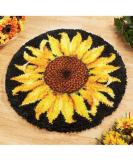 MIAOLLUN Latch Hook Rug Kit  Sunflower Pattern Printed Canvas DIY Rug Crochet Yarn Kits  Embroidery Decoration 20.4 X 20.4 (52 * 52cm) A-Sunflower - Buy Online on GoSupps.com