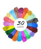 Mica Powder, 30 Color Resin Pigment, Natural Cosmetic Grade Shimmer Mica Powder for Epoxy Resin/Bath Bombs/Candle/Soap/Lip Gloss/Slime. Candle Dye,Soap Making Dye,Resin dye. (30 Bag) - Buy Online on GoSupps.com