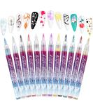 12 Colors 3D Nail Art Pen - DIY Graffiti Puncture Pencil for Manicure Drawing & Painting | Beauty & Jewelry Tools - Buy Online on GoSupps.com