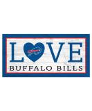 Fan Creations NFL Buffalo Bills Unisex Buffalo Bills Love Sign, Team Color, 6 x 12 - Buy Online on GoSupps.com