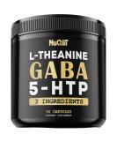 3in1 GABA Supplements 750mg | L-Theanine 200mg & 5-HTP | Brain Health & Mood Support | 90 Capsules - Buy Online on GoSupps.com