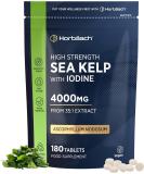 Sea Kelp Tablets | 4000mg | 180 Count | High Strength Vegan Supplement | Concentrated Extract | No Artificial Preservatives | by Horbaach - Buy Online on GoSupps.com