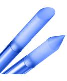 Glass nail shaver nail file - manicure stabbbing professional precision file skin slide for cuticles grinding interface never uses real Czech quality of gladzy glass cuticle pusher - blue - Buy Online on GoSupps.com