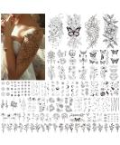 Celaza Temporary Tattoos for Women - 275 Styles of Long-Lasting Fake Tattoo Stickers - Sexy Black Henna Tatuajes Temporales - 61 Sheets - Buy Online on GoSupps.com