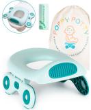 Portable Potty Training Seat for Toddler Kids - Foldable Travel Toilet with 20 Nature Kind Liners and Carry Bag - Up to 110lbs - Teal - Buy Online on GoSupps.com