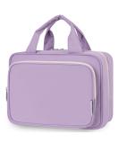 Narwey Hanging Travel Toiletry Bag for Women Wash Bag Cosmetics Makeup Bag Organizer for Travel Size Accessories Purple (Large) - Buy Online on GoSupps.com
