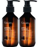 Gya Labs Energizing & Calming Massage Oil 200ml - 2 in 1 Pack for Relaxation & Vitality International Shipping Available - Buy Online on GoSupps.com