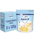 Aptamil Creamed Banana Porridge Baby Food Cereal 4-6+ Months 125g (Pack of 5) - Buy Online on GoSupps.com