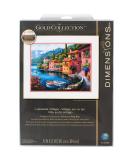 Dimensions 70-35285 Gold Collection Seaside Summer Village Advanced Counted Cross Stitch Kit, 16 Cnt. Light Blue Aida, 15" x 12" Lakeside Village - Buy Online on GoSupps.com