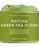 Brooklyn Botany Matcha Green Tea Body Scrub - Exfoliating & Moisturizing - 10.5 oz - Fights Stretch Marks & Wrinkles - Ideal Gift for Men & Women - Buy Online on GoSupps.com
