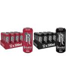 Relentless Energy Drinks 24 Pack 500ml (12 Cans Cherry & 12 Cans Origin) - By Shop 4 Less - Buy Online on GoSupps.com