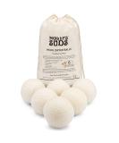 Molly's Suds Wool Dryer Balls | XL, Premium Organic Fabric Softener, Hypoallergenic, Hand-Felted, Reusable, Reduce Drying Time | White, Set of 6 - Buy Online on GoSupps.com