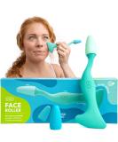 RAD Facial Roller - 2-in-1 Jade Roller & Gua Sha Tool | Silicone Handle for Skin Care & Massage Therapy | Shop Internationally - Buy Online on GoSupps.com