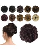 BARSDAR Hair Bun Extensions - Updo Curly Messy Bun for Women - 99J Black & Burgundy - Buy Online on GoSupps.com