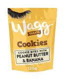 Wagg Cookie Bites Peanut Butter & Banana Dog Treats 125g (Pack of 7) - Oven Baked - Buy Online on GoSupps.com
