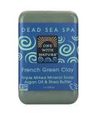 One With Nature Dead Sea Salt French Clay Soap 7 oz - Purifying & Nourishing Bath Bar for All Skin Types - Buy Online on GoSupps.com