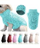Shop XL Blue Tower Collar Knitting Sweater for Dogs & Cats - Winter Warmth for Small Medium & Large Pets - Buy Online on GoSupps.com