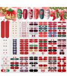 Kalolary Christmas Nail Polish Stickers - Santa Snowman Winter Nail Wraps with Nail Files - 20 Sheets for Festive Nail Art Decorations - Buy Online on GoSupps.com