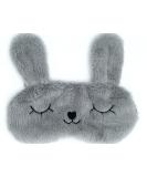 BE Cute Plush Sleep Mask Unicorn Bear Panda Bunny Kids Girls Women Gift Blindfold Eye Cover (Gray Bunny) - Buy Online on GoSupps.com