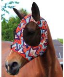 Harrison Howard Stretchable Horse Mask - UV Protection Comfortable & Breathable XL Geometric Motif Extra Large Orange - Buy Online on GoSupps.com