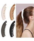 4-Pack Vintage Banana Hair Clips for Thick Hair - Multi-Color Ponytail Clasp for Women & Girls - Buy Online on GoSupps.com
