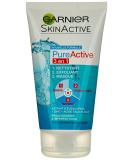 Garnier Pure Active 3-in-1 Facial Cleanser & Peeling Mask - Deep Clean Exfoliate Brighten - International Shipping Available - Buy Online on GoSupps.com