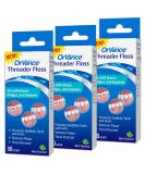 Threader Floss for Braces Bridges & Implants - 30 Count Pack of 3 | Easy & Effective Plaque Remover | On-The-Go Floss - Buy Online on GoSupps.com