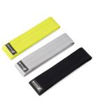 ProsourceFit Fabric Loop Resistance Bands Set | Anti-Slip Mini Workout Bands for Toning Legs Glutes & Booty - Black Grey Green | International Shipping Available - Buy Online on GoSupps.com