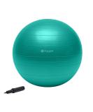Gaiam Total Body Balance Ball Kit - Includes Anti-Burst Stability Exercise Yoga Ball, Air Pump, Workout Program Green (65cm) Without Stretch Strap - Buy Online on GoSupps.com