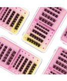 Self-Adhesive Lash Clusters - 55 Pcs DIY Eyelash Extensions 8-16mm | Wispy Thin Band for Home Makeup | W(03 - Buy Online on GoSupps.com