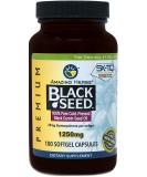 Amazing Herbs Black Seed Oil Pills 1250mg - 100 Softgel Capsules | Cold-Pressed, Non GMO | Packaging May Vary, New Label Coming Soon - Buy Online on GoSupps.com