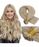 Buy Laavoo Keratin Bonding Extensions | Real Hair U-Tip Gold Blonde Highlights | #16/22 45cm | International Shipping Available - Buy Online on GoSupps.com