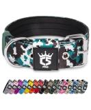 Buy Tspro Tactical Dog Collar | Military Standard | Adjustable Camo Cyan (L 52-60cm) Strong & Durable - Buy Online on GoSupps.com