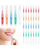 40-Piece Interdental Brush Set | 5 Color Intermediate Cleaning Brushes for Narrow Teeth - Buy Online on GoSupps.com