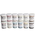 Sax True Flow Crystal Magic Glazes Set of 12 - Assorted Colors - 4 Ounces Each - 248469 - Buy Online on GoSupps.com