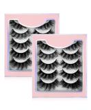 Shop Sibba 5D Faux Mink Eyelashes - 10 Pairs of Dramatic 20mm Wispy & Fluffy Extensions for Stunning Eye Makeup - Buy Online on GoSupps.com