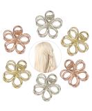 VinBee 6 PACK Metal Mini Flower Hair Claw Clips - Hair Accessories for Girls & Women - Buy Online on GoSupps.com
