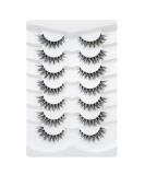 Buy 3D Clear Band Mink Eyelashes - Natural Cat Eye Wispy Reusable 7 Pairs (Happy Heartbeat No.218) - Shop Internationally! - Buy Online on GoSupps.com