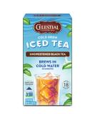Celestial Seasonings Cold Brew Unsweetened Black Iced Tea - 18 Tea Bags (1.2 oz) - Buy Online on GoSupps.com