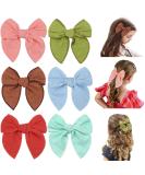 MiDoDo 6 Pcs 5 Baby Girls Hair Bows Alligator Clips - Hair Barrettes Accessory for Toddlers, Kids, Children - Buy Online on GoSupps.com