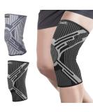 Buy Compression Knee Sleeve with Patella Stabilizer for Pickleball | Neoprene Knee Support for Pain Relief | Men & Women | Large Grey - Buy Online on GoSupps.com