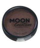 Moon Creations Pro Face & Body Makeup | Dark Brown | 36g | Professional Colour Paint Cake Pots for Face Painting | Face Paint For Kids Adults Fancy Dress Festivals Halloween - Buy Online on GoSupps.com