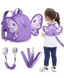 Accmor Toddler Harness Backpack Leash - Cute Butterfly Kid Backpack with Anti Lost Wrist Link - Purple Oval - Buy Online on GoSupps.com