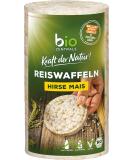 Buy Biozentrale Millet-Corn Rice Cakes - Pack of 12 (100g each) | Healthy Snacks International Shipping - Buy Online on GoSupps.com