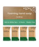 Raindrop 4-Pack Plastic-Free Foaming Hand Soap Refills - Mint & White Tea - Buy Online on GoSupps.com