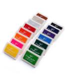 Lsushine Craft Ink Pad Stamps Partner Diy Color,15 Color Craft Ink Pad for Stamps, Paper, Wood Fabric (pack of 15) - Buy Online on GoSupps.com