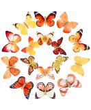 DEEKA Butterfly Hair Clips 16 PCS Small Realistic Colorful Handmade 90s Hair Clips Barrette Hair Accessories for Women and Girls -Yellow Yellow&Orange - Buy Online on GoSupps.com